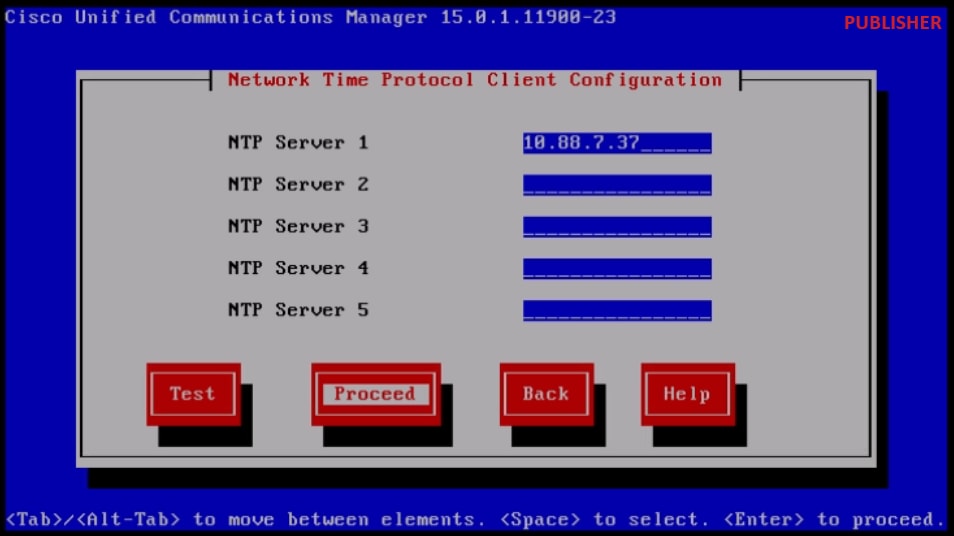 Configuración del cliente NTP