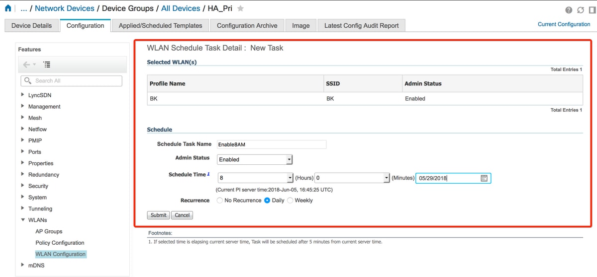 cisco virtual wireless lan controller wlan hidden ssid