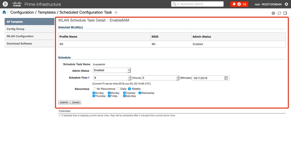 cisco virtual wireless lan controller wlan hidden ssid