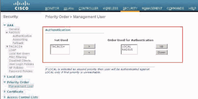 Priority Order Management 사용자 선택