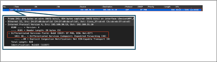 Captura de PC sem fio na direção upstream