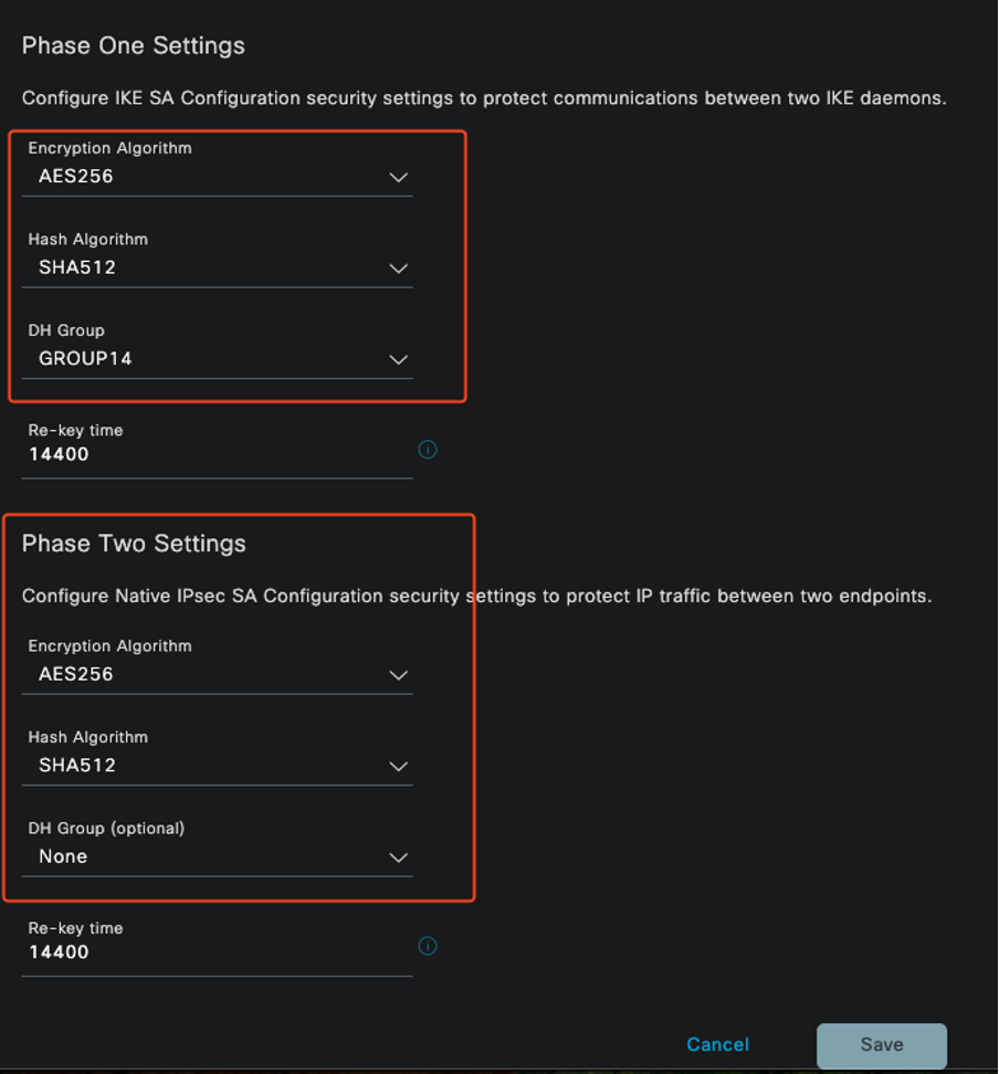 IPSec Phase 1 and Phase 2 Configuration