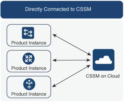 Direct Connect to Cisco Smart Licensing Cloud Servers