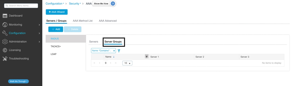 Configure AAA Servers