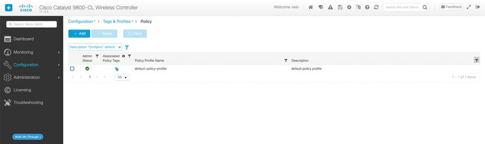 Configure Policy Profile