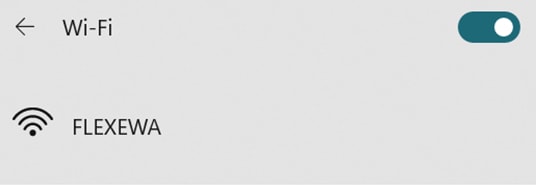 Connecting FLEXEWA SSID