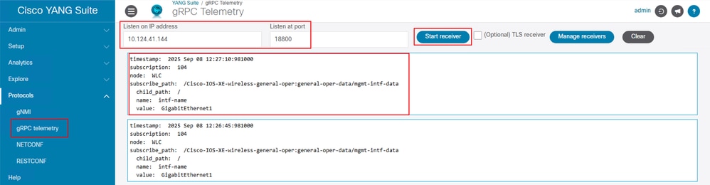 Enable Monitoring in gRPC Telemetry