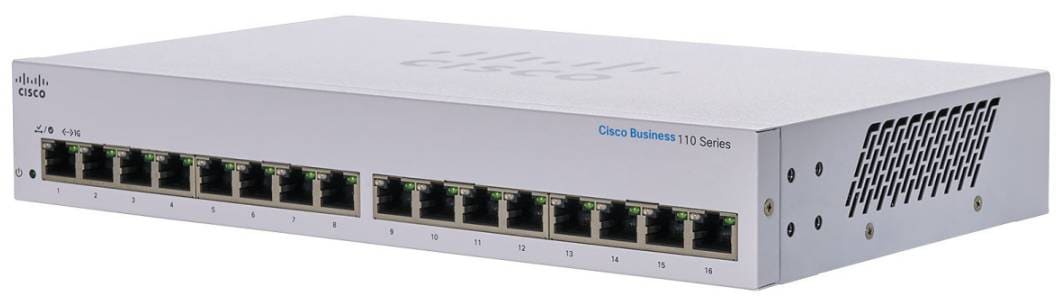 Switch Cisco CBS110 No administrable con 8 puertos 10 100 1000 solo soporta  4 puertos POE con 32W