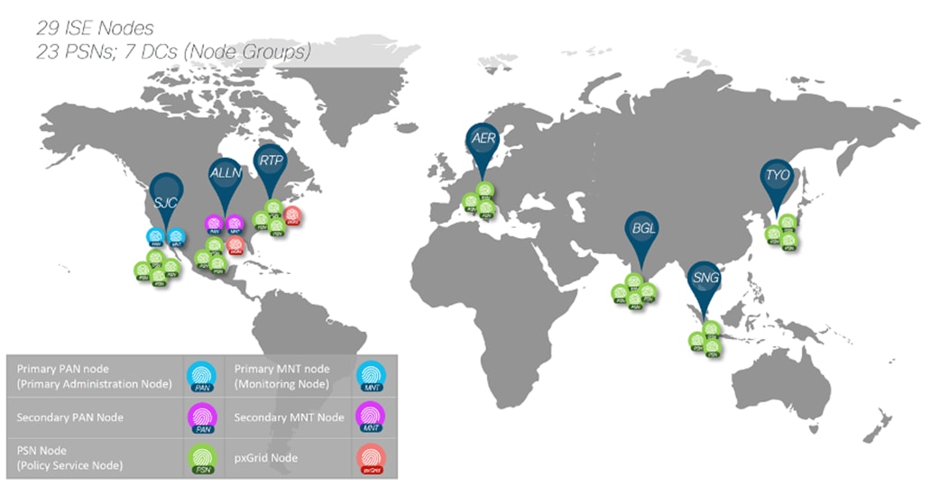 A map of the world with different colored circlesDescription automatically generated