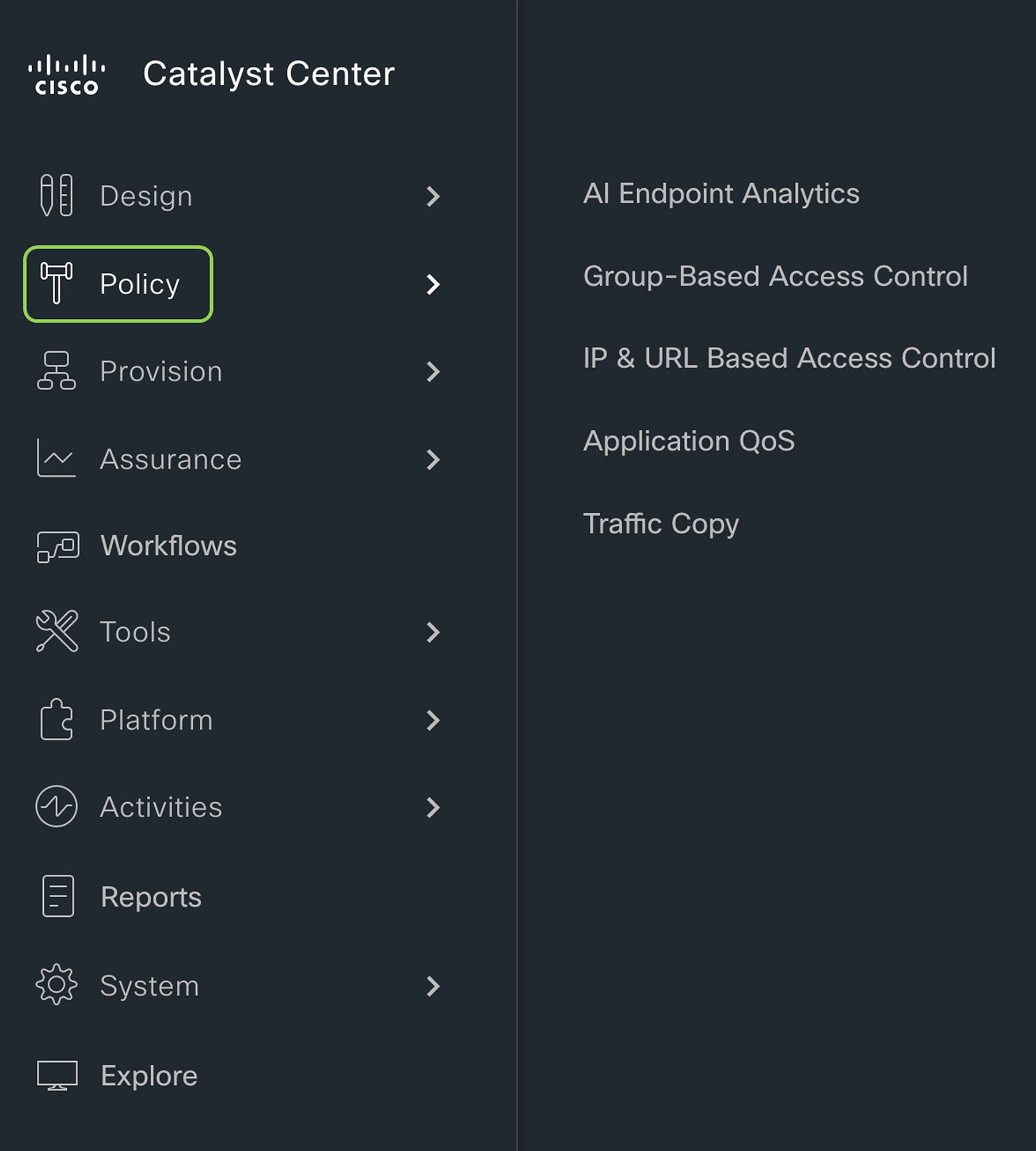 Fabric VXLAN alternative forwarding attributes
