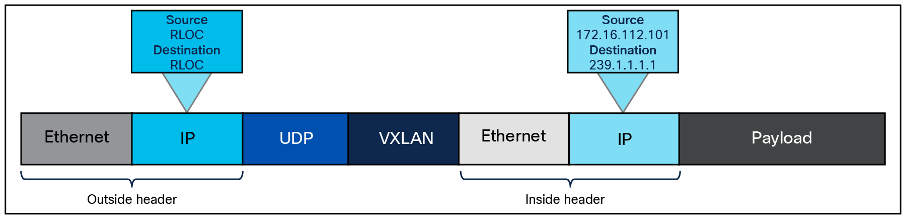 SD-Access multicast head-end replication packet