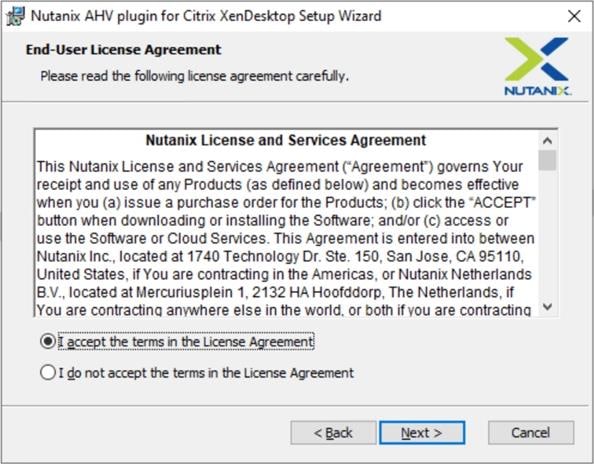 A screenshot of a software agreementDescription automatically generated
