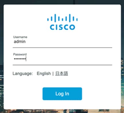 Connect to the DAY 0 GUI