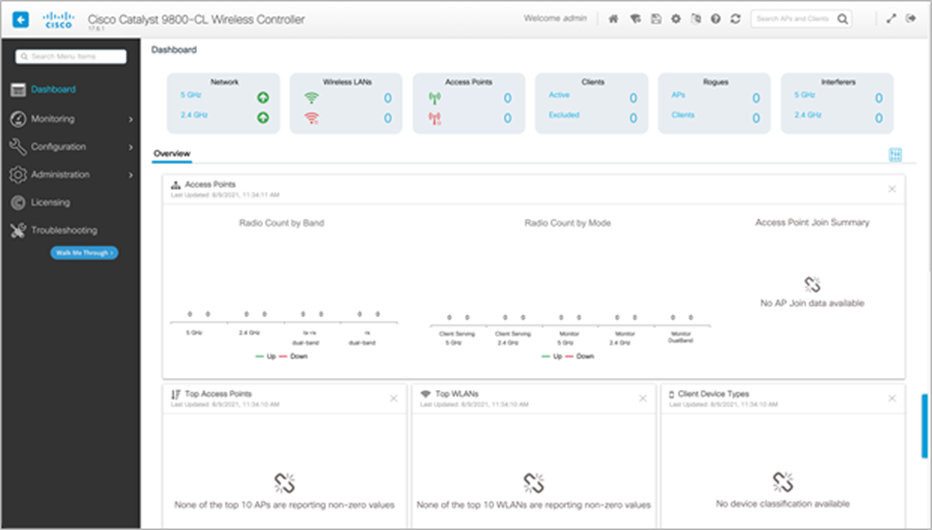 Access the 9800-CL WebUI