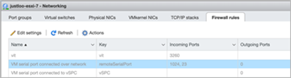 Networking > Firewall rules