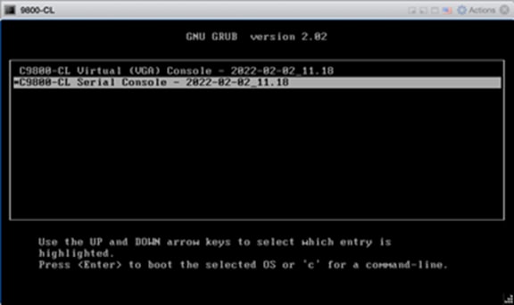 Creating the VM, select the Serial Console