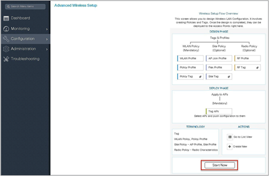 Advanced Wireless setup