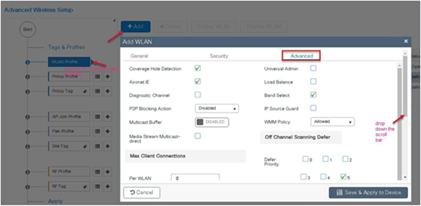 Advanced Wireless Setup
