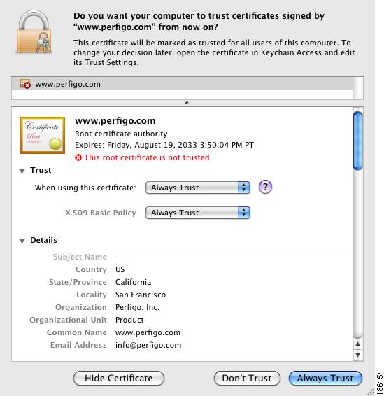 mac certificate trust settings