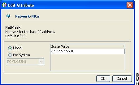 Adding Network NIC: NetMask Attribute