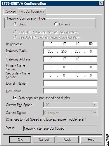 rslinx classic lite module configuration