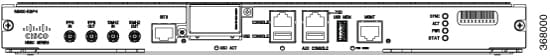 This figure shows the fron panel of the Cisco N560-RSP4.