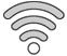 Wi-Fi-Symbol mit 1 aktivem Balken