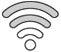 wi-fi icon with 2 active bars