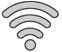 Wi-Fi-Symbol ohne aktive Balken