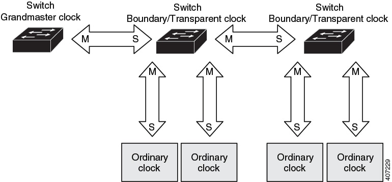 PTP Clock Hierarchy