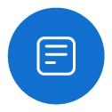 A piece of paper with text is on the blue Logging app icon.
