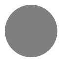 A filled in gray circle.