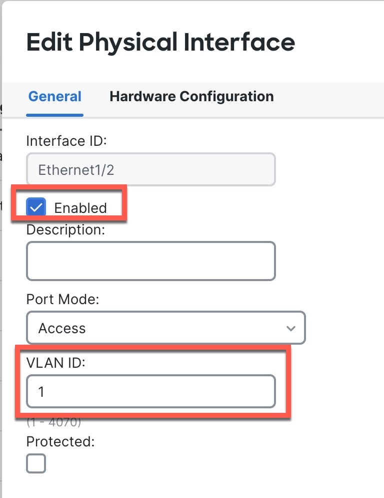 Enable Switch Port