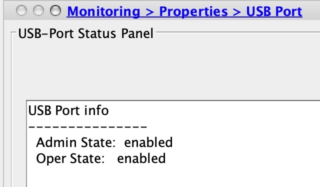 USB Port Status