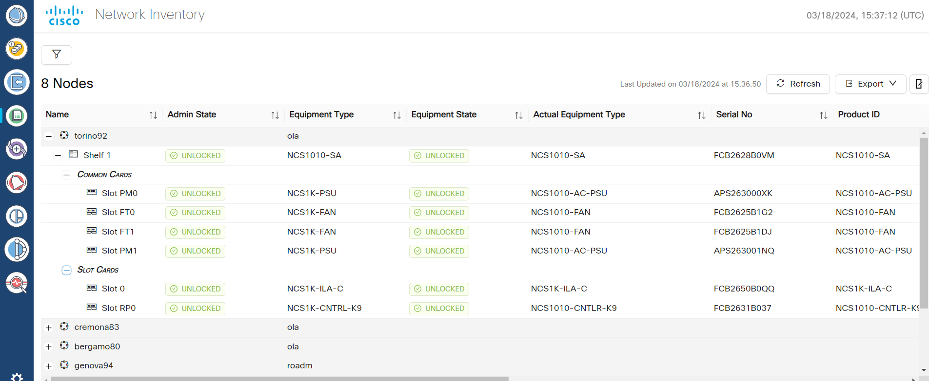 Screenshot of Network Inventory