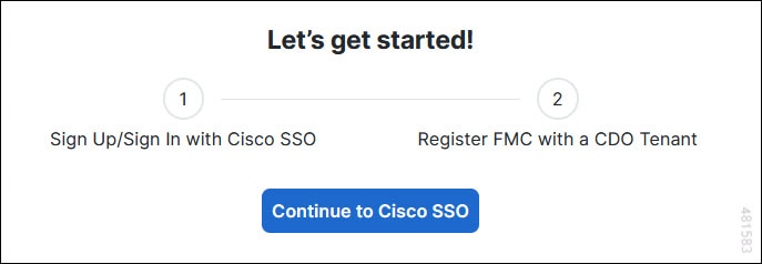 A screen capture of Cisco Security Cloud welcome page displaying two steps of the integration workflow.