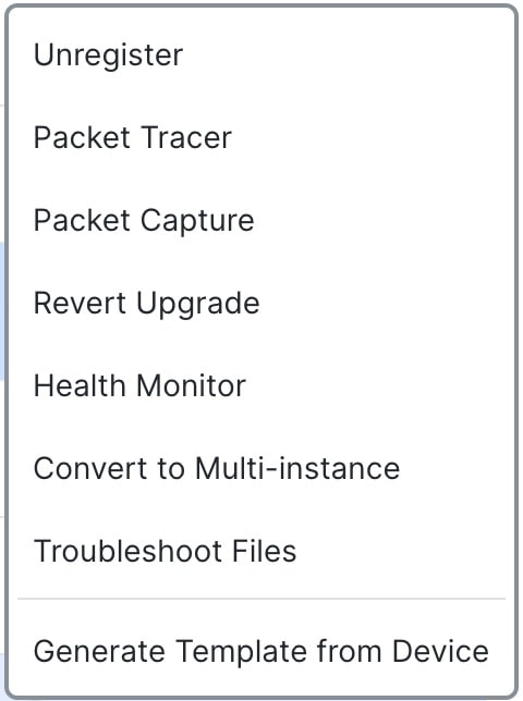 Device Management Page