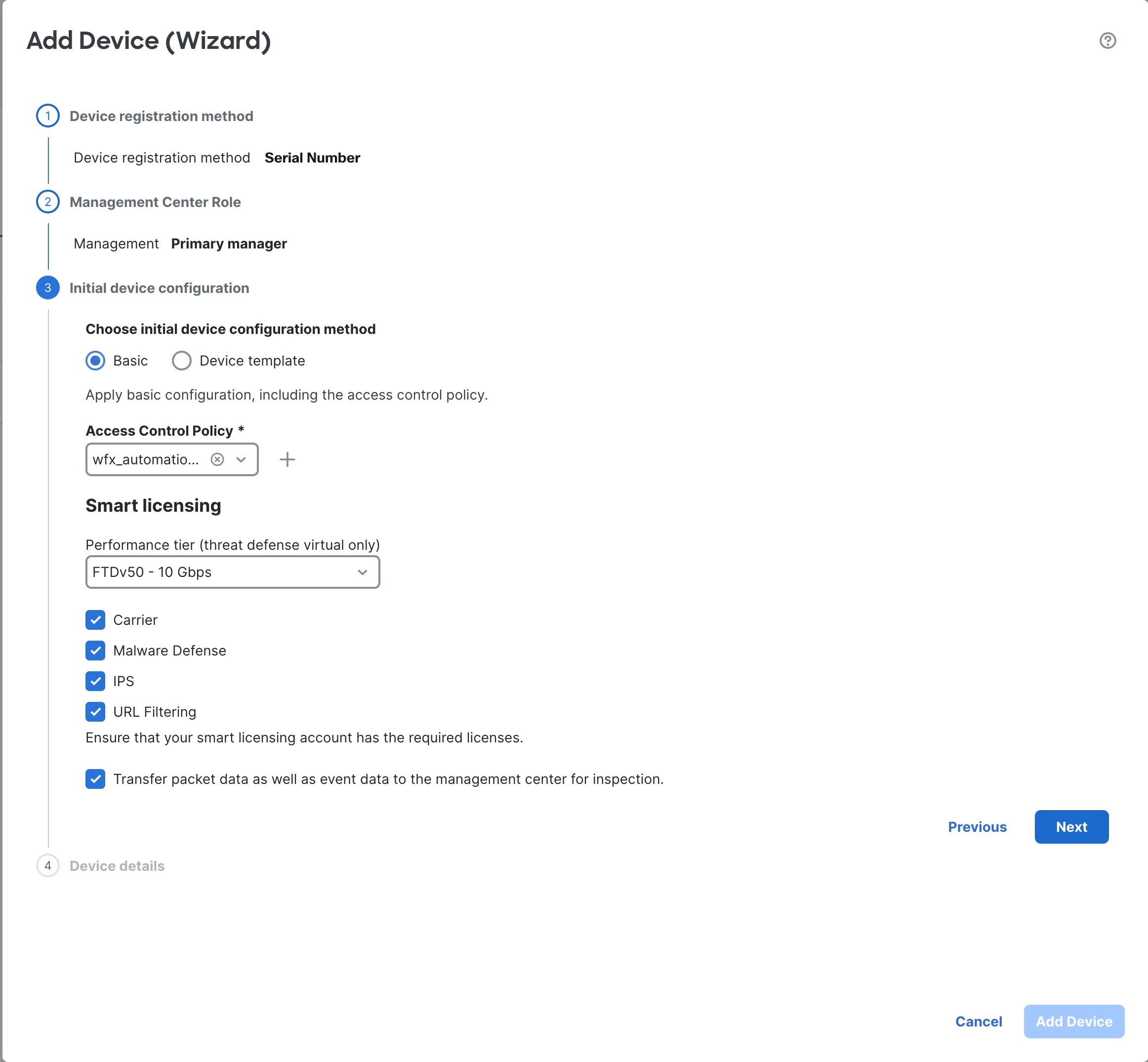 Initial Device Configuration Method