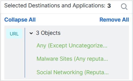 Sample URL condition.