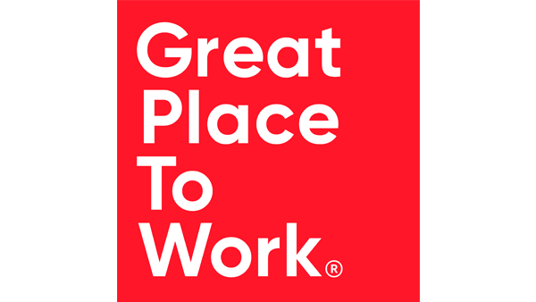 Graphic that reads, "Great Place To Work."