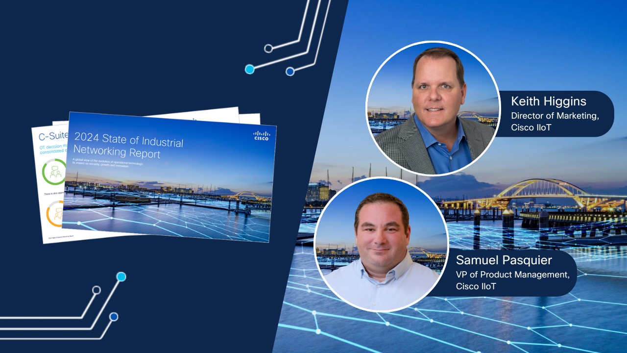 Webinar speakers Mike Kopczynski, Marcus Smith, and Severiano Macedo Junior of Cisco