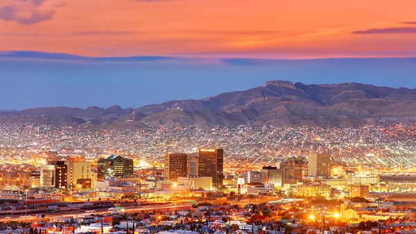 Skyline view El Paso, TX