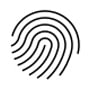 Immagine di un'impronta digitale per motivi di sicurezza