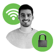 Guest and secure wireless access 访客接入和安全无线接入：轻松激活并设置。