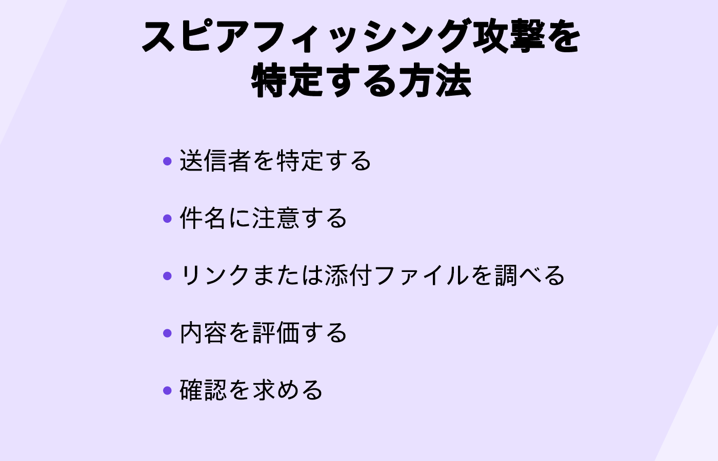 スピアフィッシングを特定する方法の説明画像