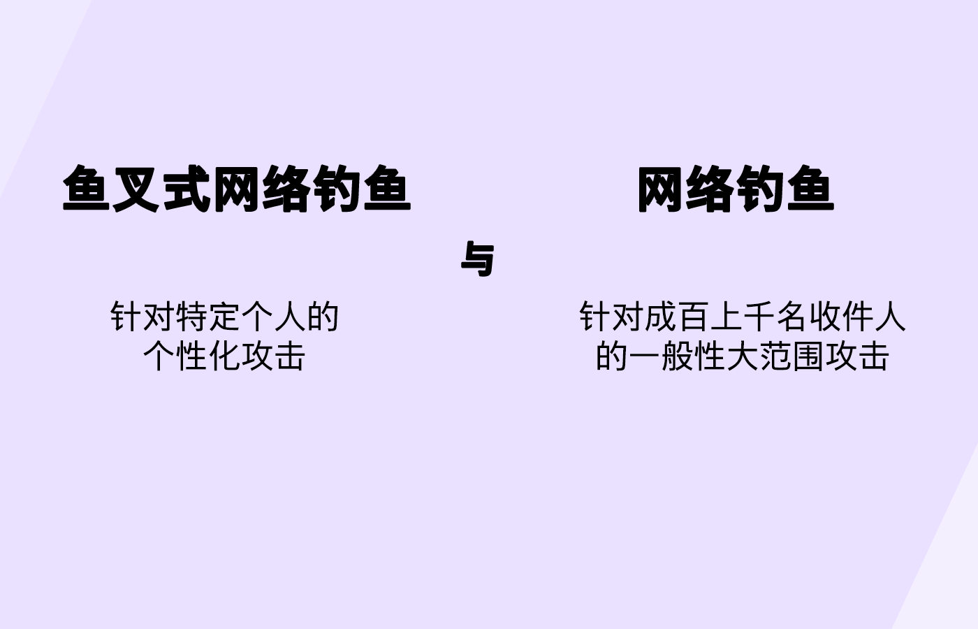 比较鱼叉式网络钓鱼和网络钓鱼