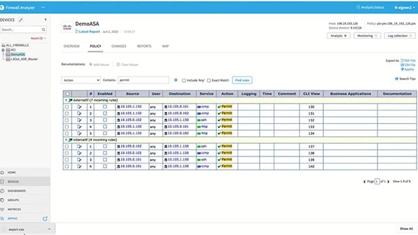 Automated security policy change management