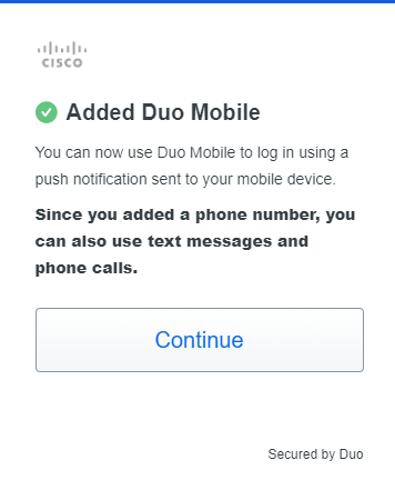 Restablecer Duo Mobile en Security Cloud Sign-On - Cisco