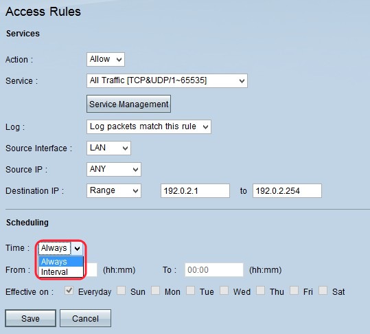 Bloquear o acesso HTTPS para um site específico nos roteadores VPN RV016,  RV042, RV042G e RV082 - Cisco