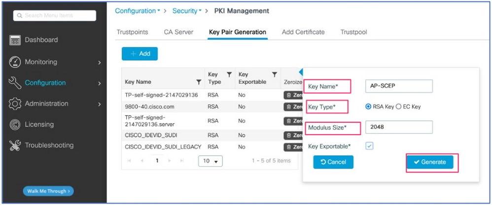 Usar o Cisco IOS WGB com autenticação EAP-TLS em um CUWN - Cisco